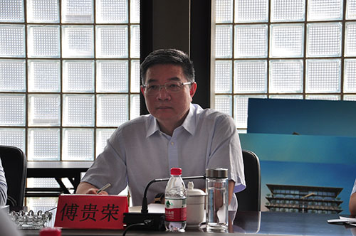 寧波市江北區區委副書記、區長傅貴榮一行蒞臨我公司調研指導工作