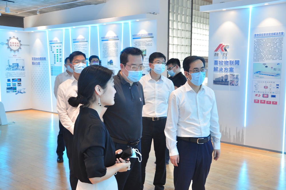 寧波市江北區(qū)委書記張國鋒一行蒞臨柯力傳感考察調(diào)研