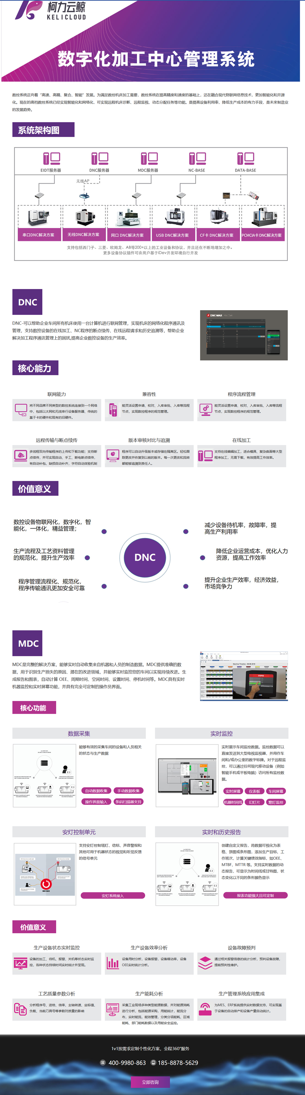 柯力云鯨數(shù)字化加工中心管理系統(tǒng)